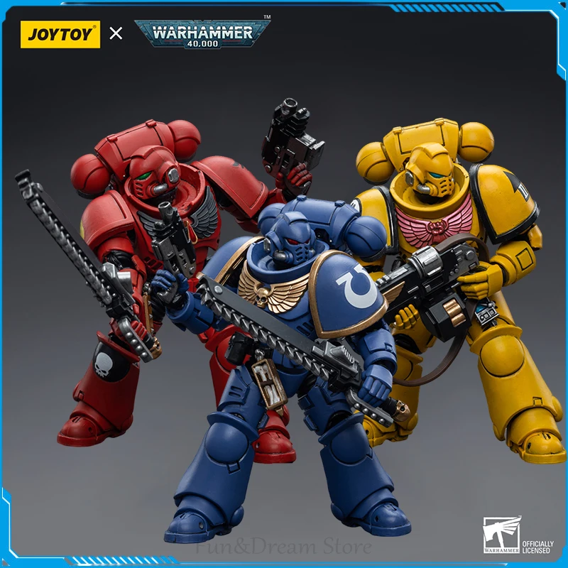 Joy Toy Warhammer 40k Ultramarines Intercessors Action Figure 1/18 Scale Warhammer Space Marine Toys Decoration Birthday Gift