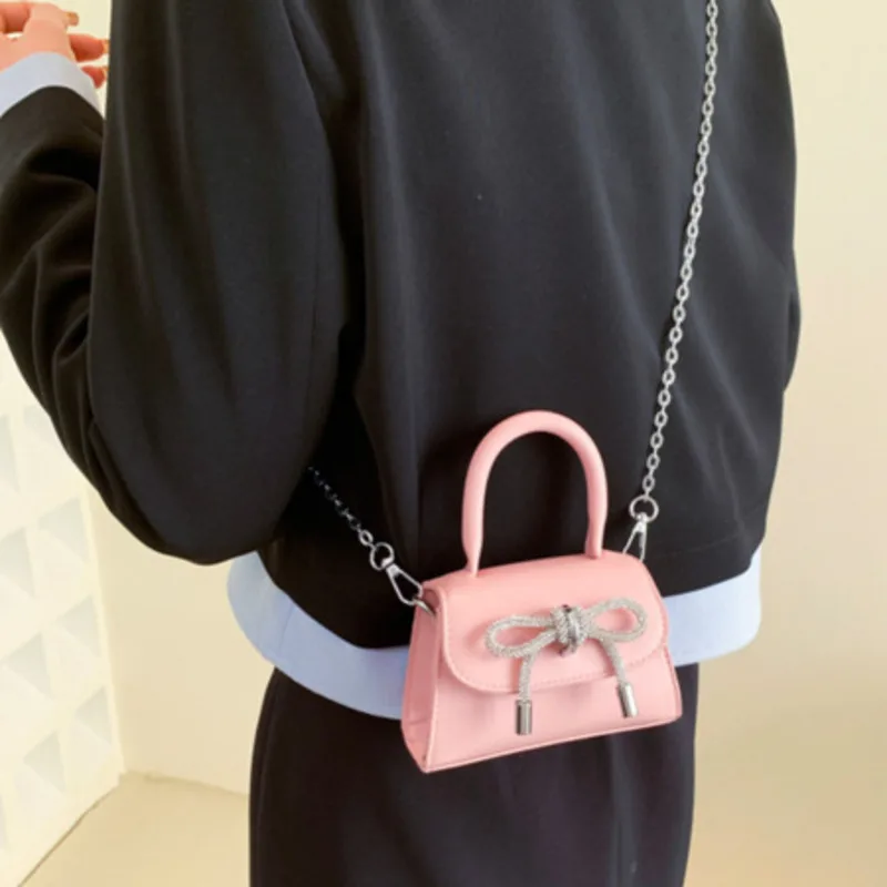 Bow Shoulder Bag Tie New Handheld Small Popular Chain Crossbody Casual Handbag For Woman High-Quality Messenger Versatile Luxury