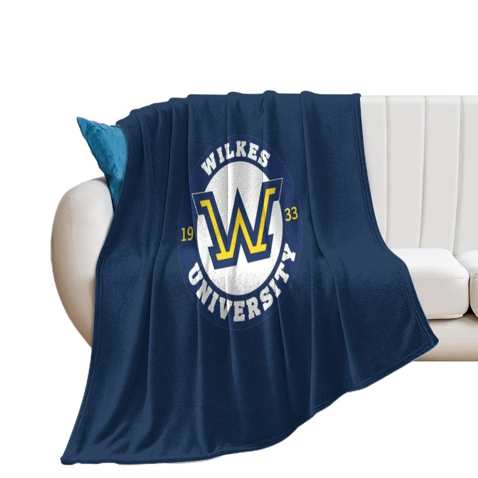 Wilkes university Throw Blanket Flannels Beach Decorative Sofa Blankets