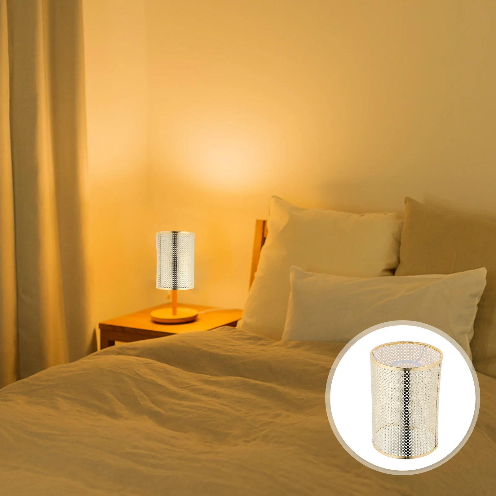 

Rattan Lamp Shade Floor Table Light Cover E27 E14 Socket Durable Decor Replacement For Home Country Modern Lighting Accessory
