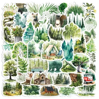 10/25/50 قطعة ملصقات الغابات البرية الجمالية ل مقاوم للماء سجل القصاصات القرطاسية السفر الأمتعة زجاجة ماء الهاتف المحمول الغيتار