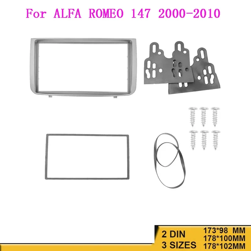 

Автомобильный радиоприемник Double Din, стерео DVD, рамка панели, GPS-рамка для ALFA ROMEO 147 2000-2011, комплект приборной панели