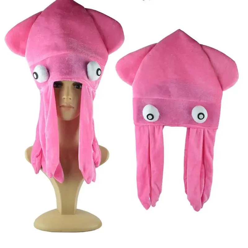 1 Stücke Kopfbedeckung Halloween Kostüm Hut Tintenfisch Meer Tier Halloween Lustige Hut Bunte Requisiten Foto Octopus Hut
