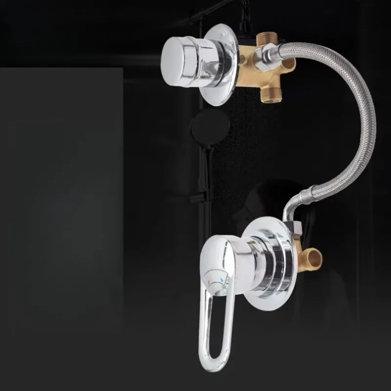 Brass Bathroom Shower Mixer Valve, Hot & Cold Water Control Faucet For Shower Room Replacement Parts