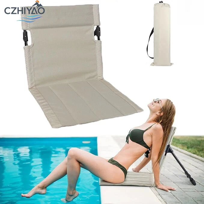 

CZHIYAO Foldable Pool Chair Portable Flip Seat For Beach Poolside Camping Picnic And Lawn Lightweight Outdoor Lounge Furniture