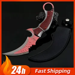 18CM Delta Force Claw Knifes Game Peripherals Full Metal Weapon Model Outdoor Trainning Karambit Collectible Sword Toy Boy Gifts
