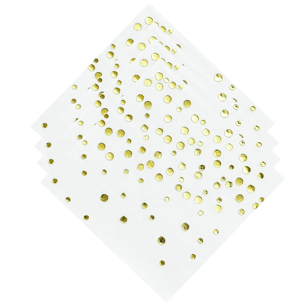 100 stks/pak Dot Tissue Decoratieve Bruiloft Feestartikelen Gedrukt Servetten Papier