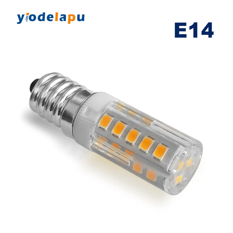 E14 Led Bulb 220V 3W 12V Refrigerator bulb 120V Warm White COB Sewing Machine Lamp E12 LED Fridge Light Bulb