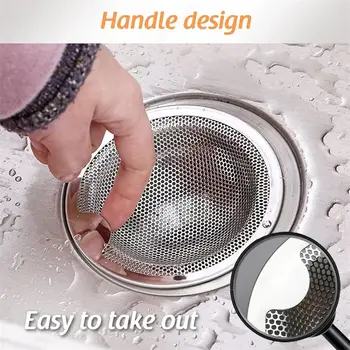 廚房水槽濾網排水保護器垃圾過濾器塞孔毛髮收集器浴室浴缸淋浴網孔蓋 8 最佳銷售 落水洞蓋 - №4