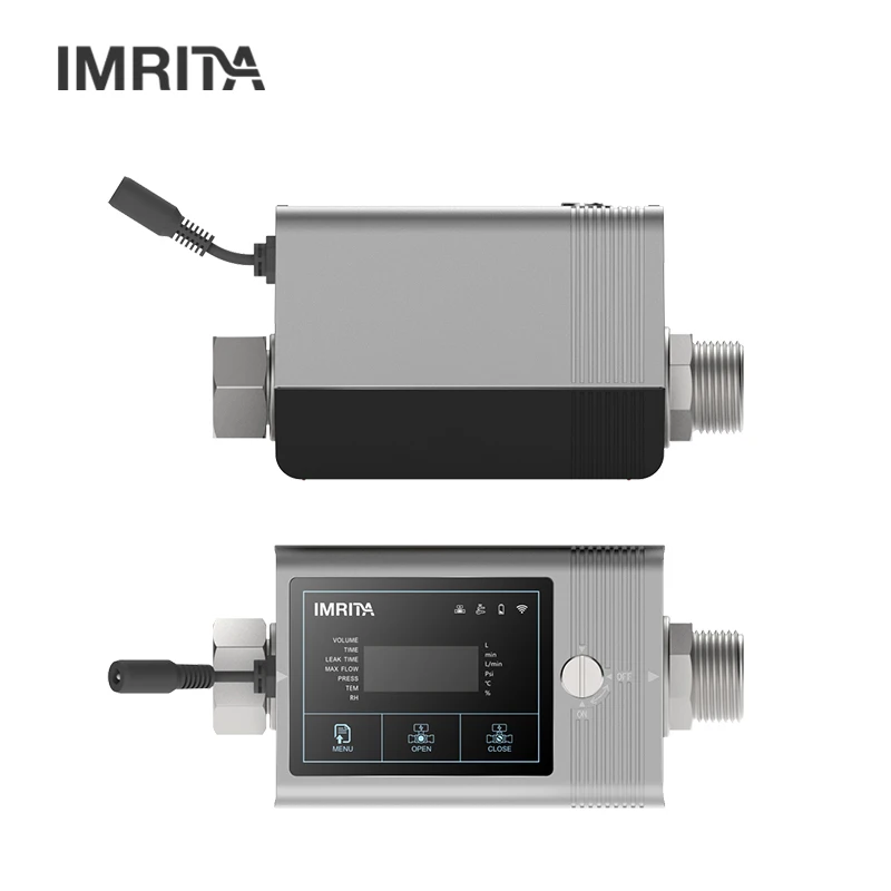 IMRITA New Design Real-Time Alerts App Whole House Protection Auto Shut-Off Valve Smart WiFi Whole House Water Leak Detector