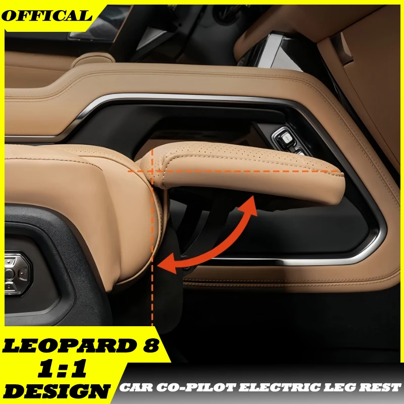 

Auto Co-pilot Seat Support Fit for BYD Leopard 8 High Quality Modified Car Co-pilot Electric Leg Rest Car Interior Upgrade Parts