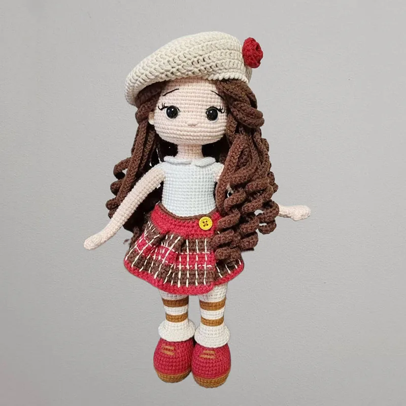 Handmade Knitting Doll Crochet Maria Girls Crochet Dolls For Home Accessories Pattern Craft Toy Ornaments