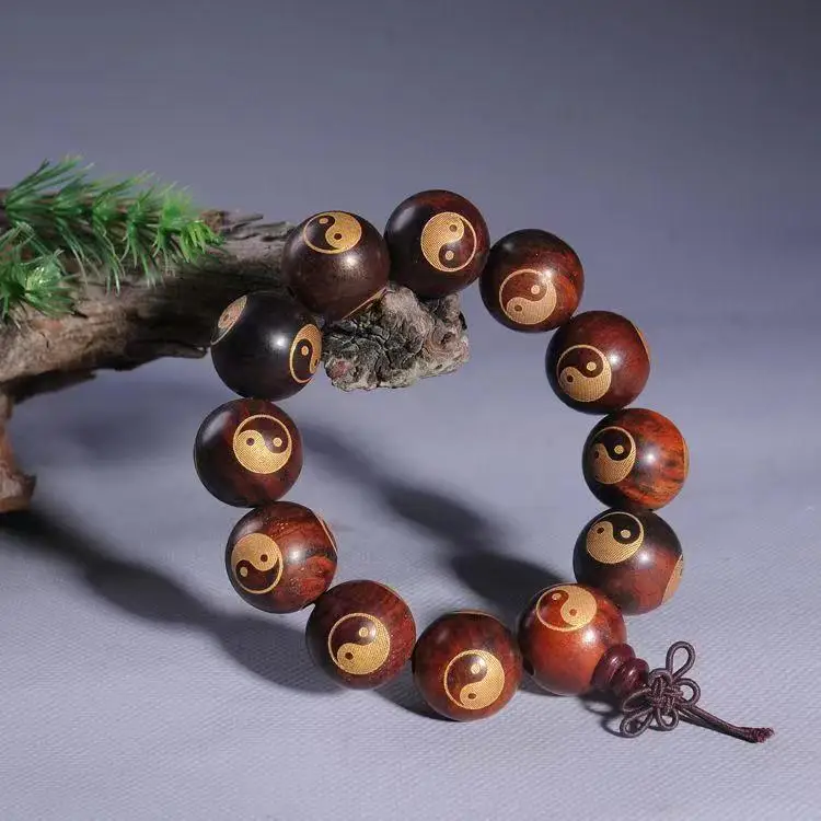 Big Leaf Red Sandalwood Seiko Boutique Small Hole Buddha Beads Wenwan Bracelet Old Materials