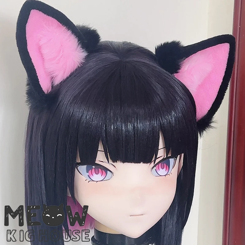 (MEO523) Customize Handmade Full Head Lockable Crossdress Male to Female Japanese Cartoon Anime Game Character Kigurumi Mask