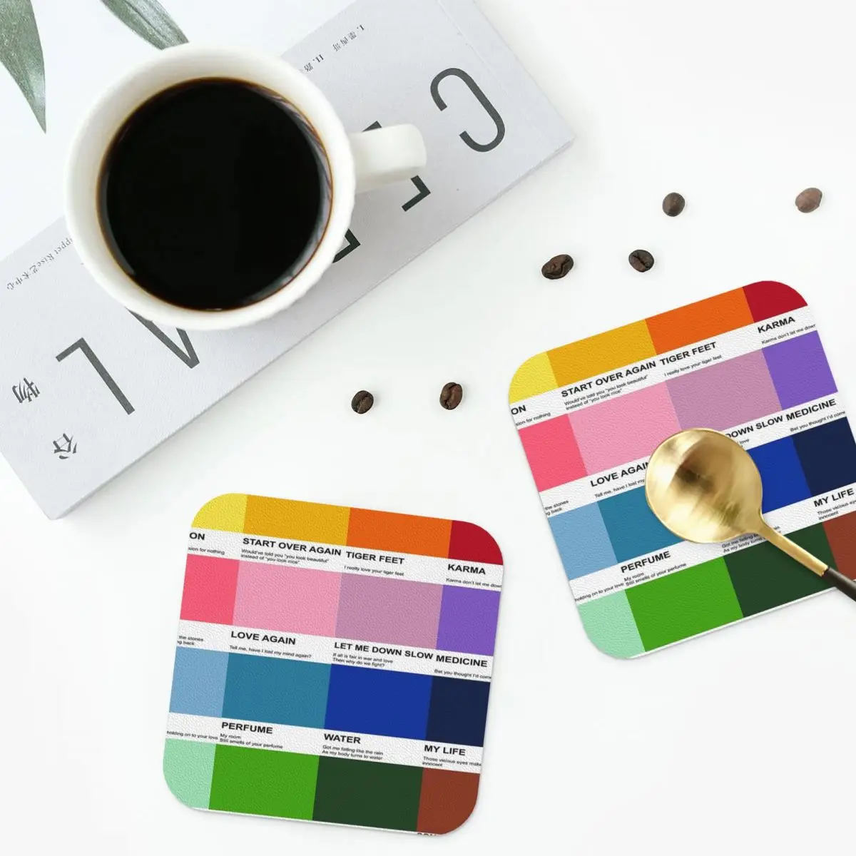 New Hope Club Pantone Colors Coaster Baking Mat Decoration For Table Utensils For Kitchen Table Placemats Napkins Coffee Mat