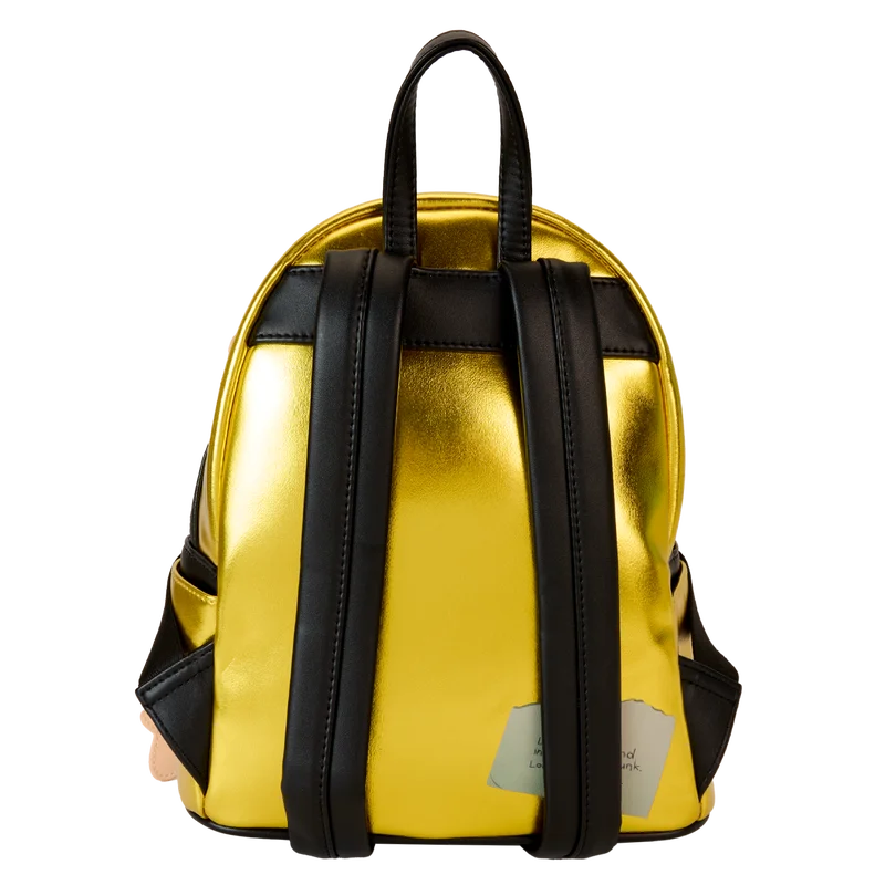 Fantasma mãe caroline amarelo capa de chuva botão olho mochila grande capacidade leve confortável estudante mochila presentes do dia das bruxas