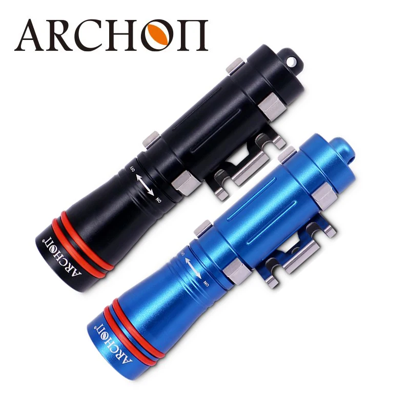 ARCHON D2A Diving Helmet Flashlight Mini Diving Flashlight Dive Light 100m Underwater Dive Torch Fill Lamp