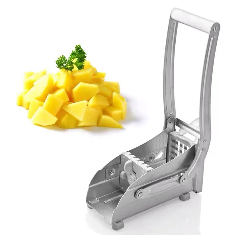 NOW ENJOY Stainless Steel Manual Potato Cutter French Fries Slicer Potato Chips Maker Meat Chopper Dicer Kitchen Cutting Mach