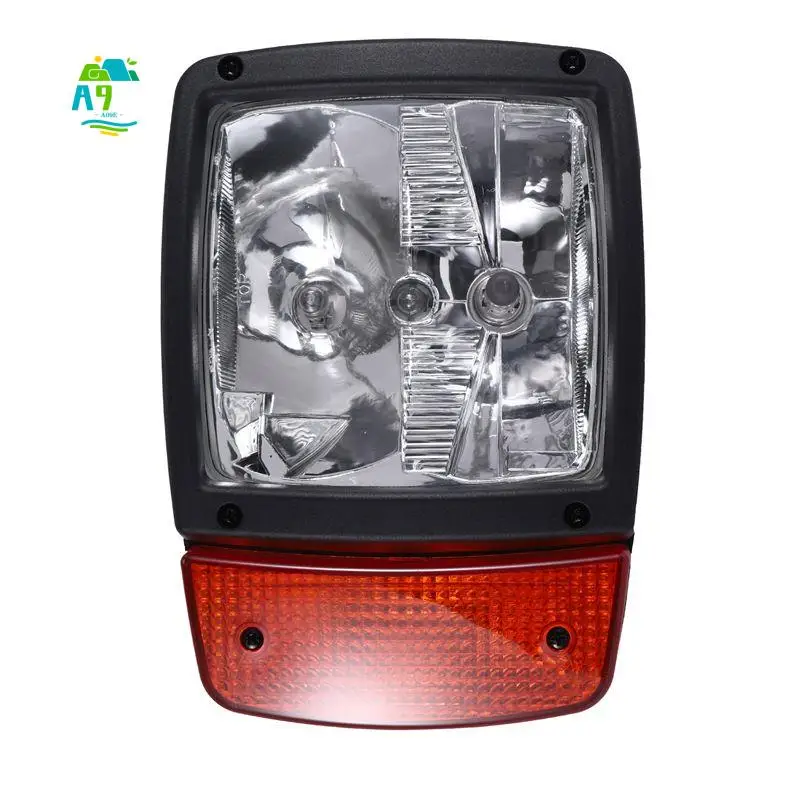 A09E-24V Excavator JCB Front LED Headlights Turn Signal Lamp Indicator Work Light For Tractor Telehandler Loader Forklift