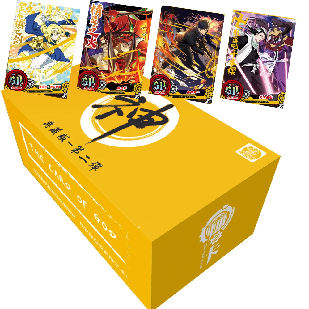 

The Card of God Collection Cards Hot Blooded Anime Cute Cartoon Character Peripheral Puzzle Cards Birthday Gifts for Children