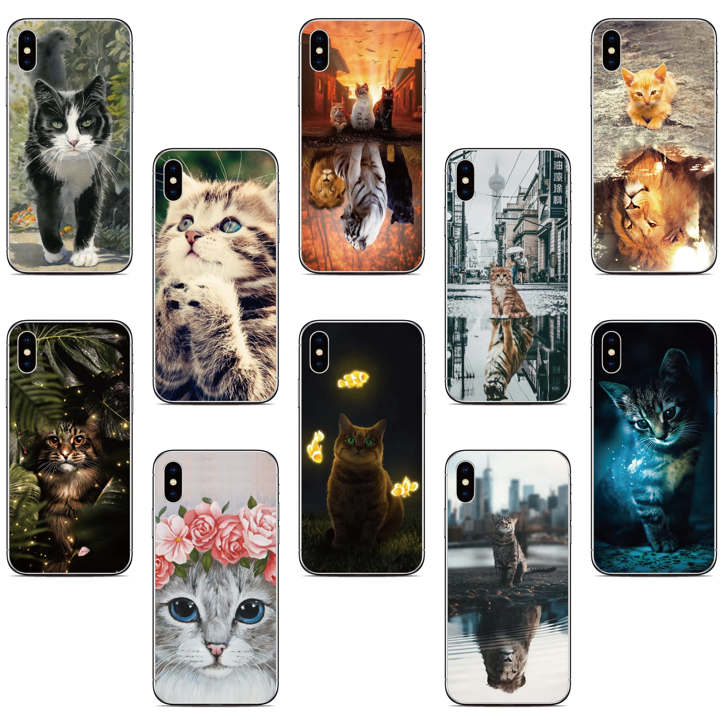 Cat Kitten Cover For Asus Zenfone 10 9 8 Flip 5Z 4 ROG Phone 2 3 5 6 7 Max Pro M2 M1 Plus Shot ZB631KL ZS620KL ZS590KS Case