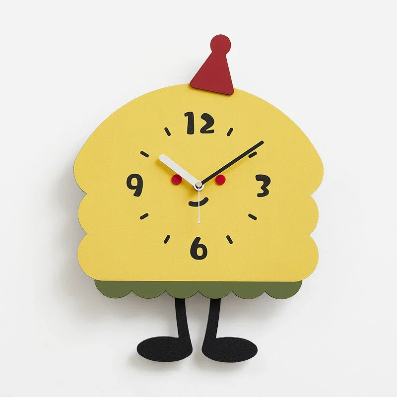 

No punching cream wind creative clock wall clock living room simple modern household clock