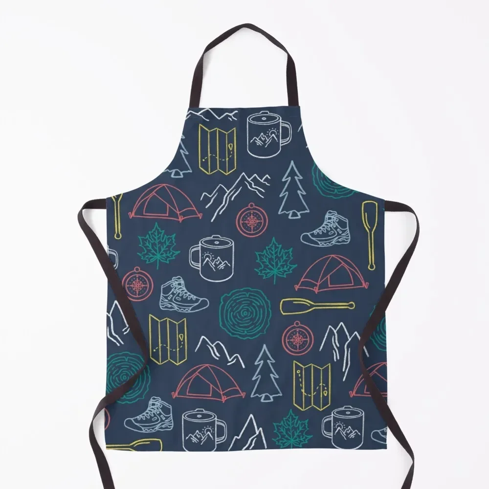 

Outdoor Print Apron Things For The Kitchen Women's Dress man chef uniform Smock for hairdressing Apron