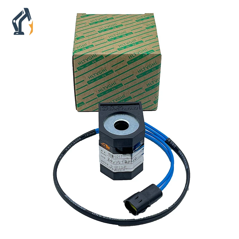 

Construction Machinery Parts Excavator Suitable For Doosan Daewoo Dh300-5-7-9 Solenoid Valve 13 Hole Coil 24v