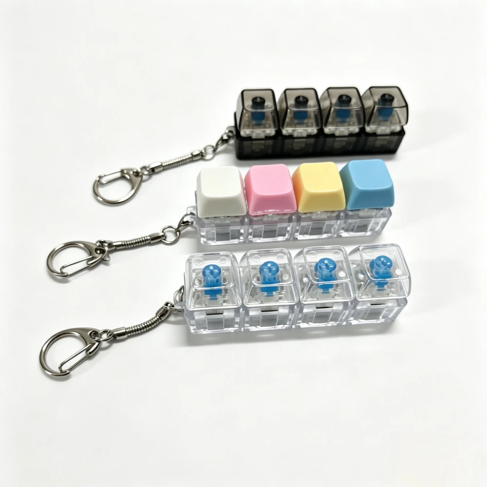 Colorful Keyboard Keys Fidget Sensory Stress Relief Keyboard Adult Exercise Tools Party Gifts Birthday Gifts