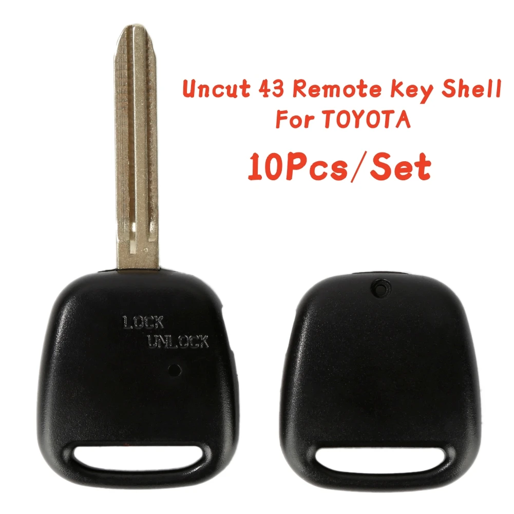 1Pc 2021 Auto 1 pulsanti sostituzione chiave Shell pulsanti remoti automatici Shell chiave per TOYOTA con Logo