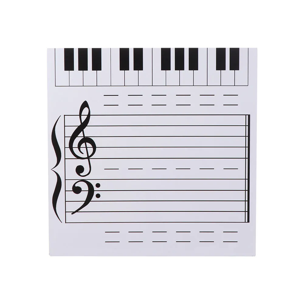 Writing Music Score Whiteboard Erasable Reusable Music Teaching Tool Dry Wipe Practice Magnetic Music Notes Stickers
