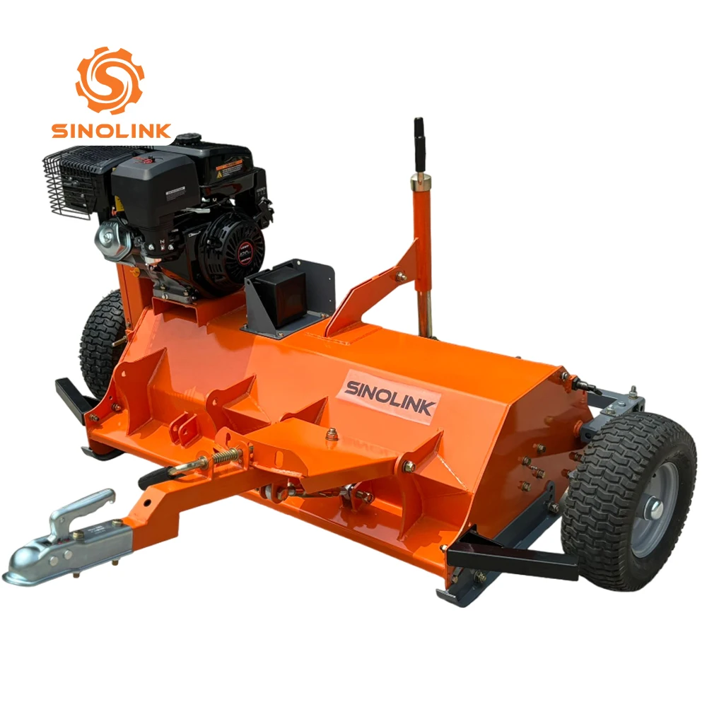 ATV/UTV-Matched Tow-Behind Self Propelled 4-Stroke Industrial Flail Mower 25-70mm Custo=m Cutting Range