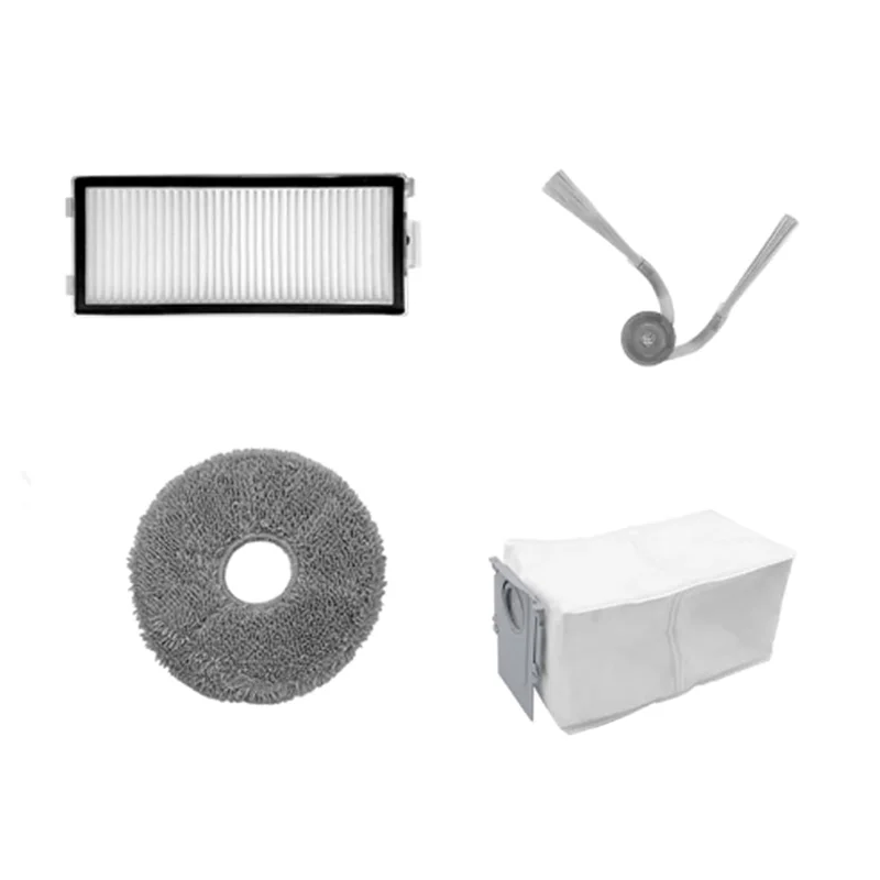 Aksesori untuk Roborock Saros Z70/Saros Z70 Ultra Robot Penyedot Debu Sikat Samping Filter Tas Pel Suku Cadang Pengganti