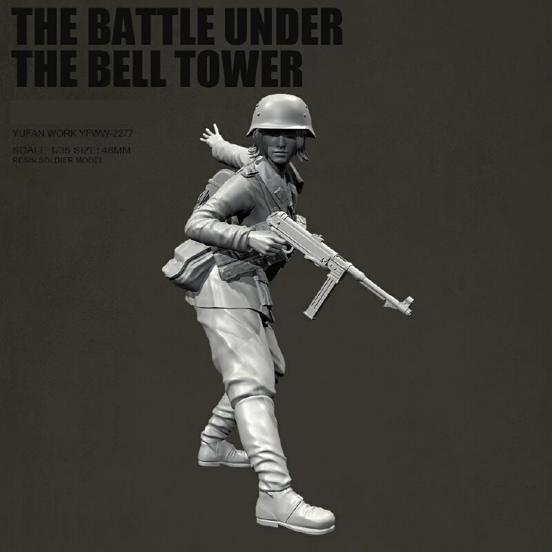 Figurine de soldats féminins en résine Gk, Micro Miniature, modèle blanc imprimé en 3d, jouet, Kit non assemblé et non peint, 1/35