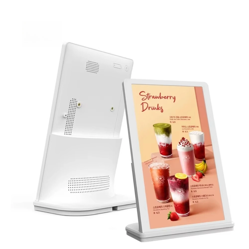 Display Stand All Mounted On Tablet, Stand Android 13 For Restaurant Menu Shopping Mall