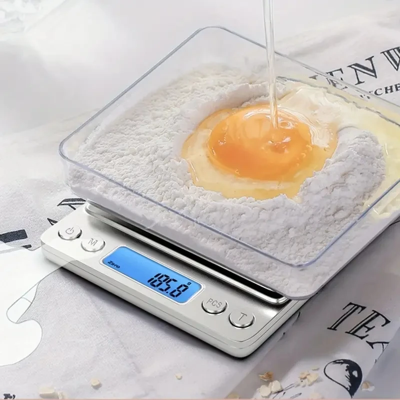 1pc, High-Precision Digital Food Scale for Accurate Measurements in Grams and Ounces - Essential Kitchen Tool for Cooking, Bakin