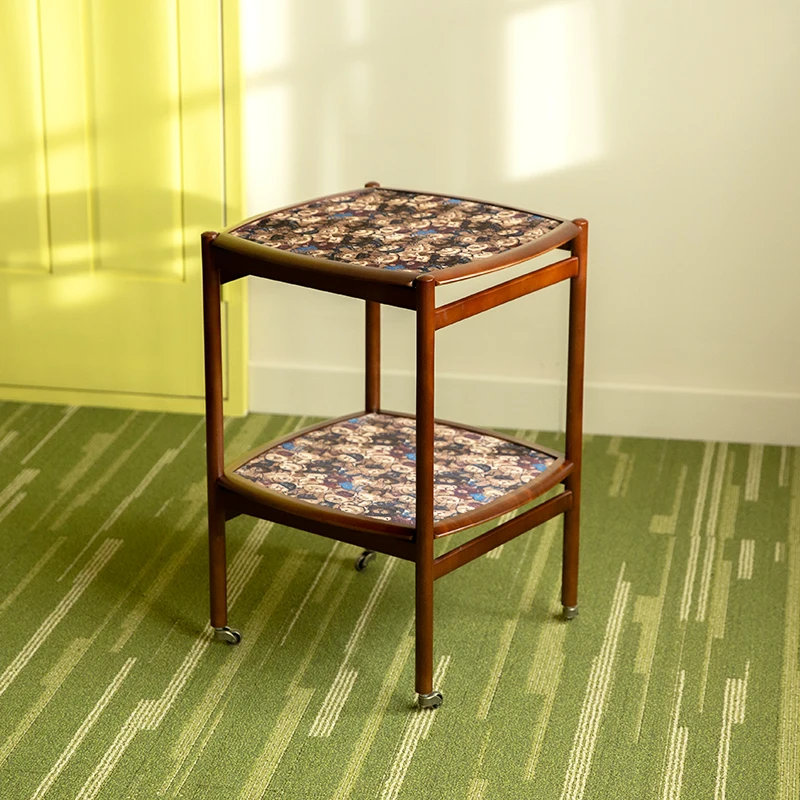 Nordic Coffee Table Simple Movable Cart Living Room Sofa Side Table Coffee Tables Bedroom Storage Bedside Tables Corner Tables