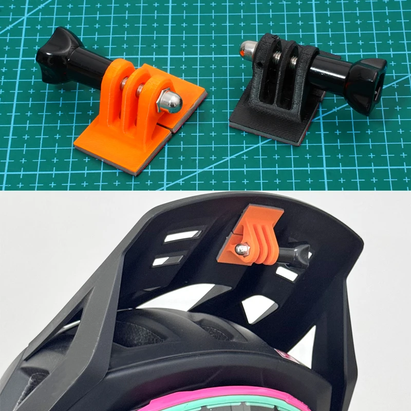AliExpress YUENHOANG 1Set For Slightly Curved Flat-Brim Visors Helmet Mount Adapter Base Cycling POV Parts Compatible with DJI/Insta360 Action Camera