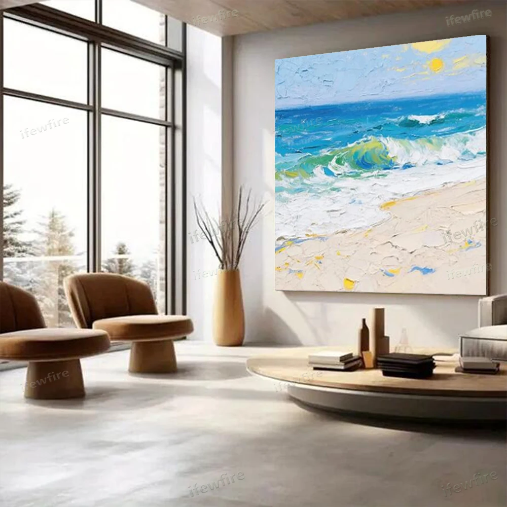 

100% handmade gold and silver leaf painting Southeast Asian style oil painting on canvas art living room home decoration hotel