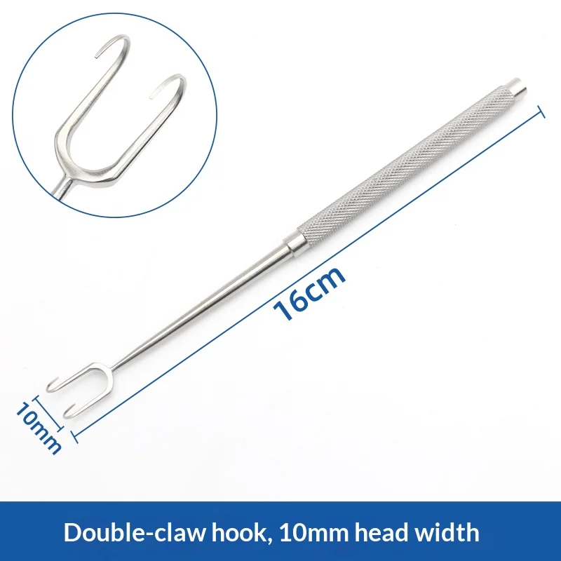 

Двухзахватный ретрактор с двойным шариковым наконечником, ретрактор для двойных век, ретрактор для кожи и мешков под глазами с острым и тупым кончиками