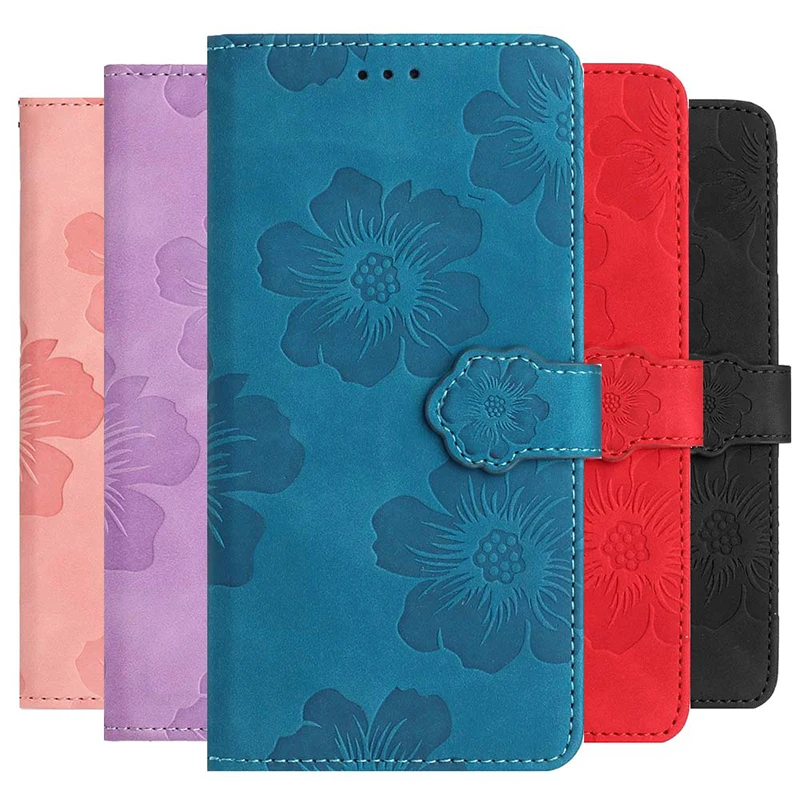 Flower Pattern Phone Case For Huawei P8 Lite P9 Lite P10 Plus P20 Pro P30 P40 Honor 8 Lite 9S Y5P Y6P Leather Wallet Flip Coque