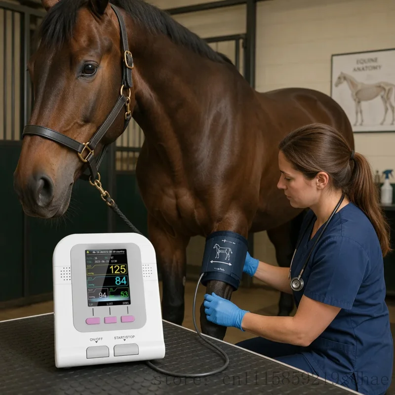 Lorvmed xlk novmed Cross-Border Veterinary Electronic Sphyomanometer Portle Blood Prsure Monitor 2.8-inch Color LCD Display