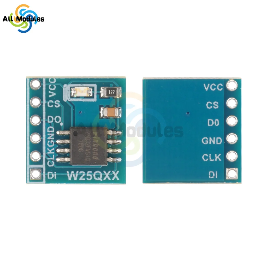 4MByte 8MByte 16MByte Large Capacity FLASH Storage Module W25Q32 W25Q64 W25Q128 SPI Interface BV FV STM32 Code