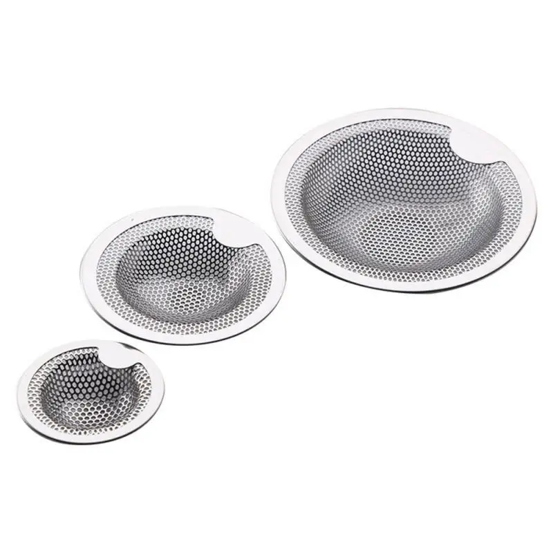 Stainless Steel Filter Sink Sewer Filter Floor Drain Waste Drain Drain Hair Household Portable Bathtub Hair Receiver Plug