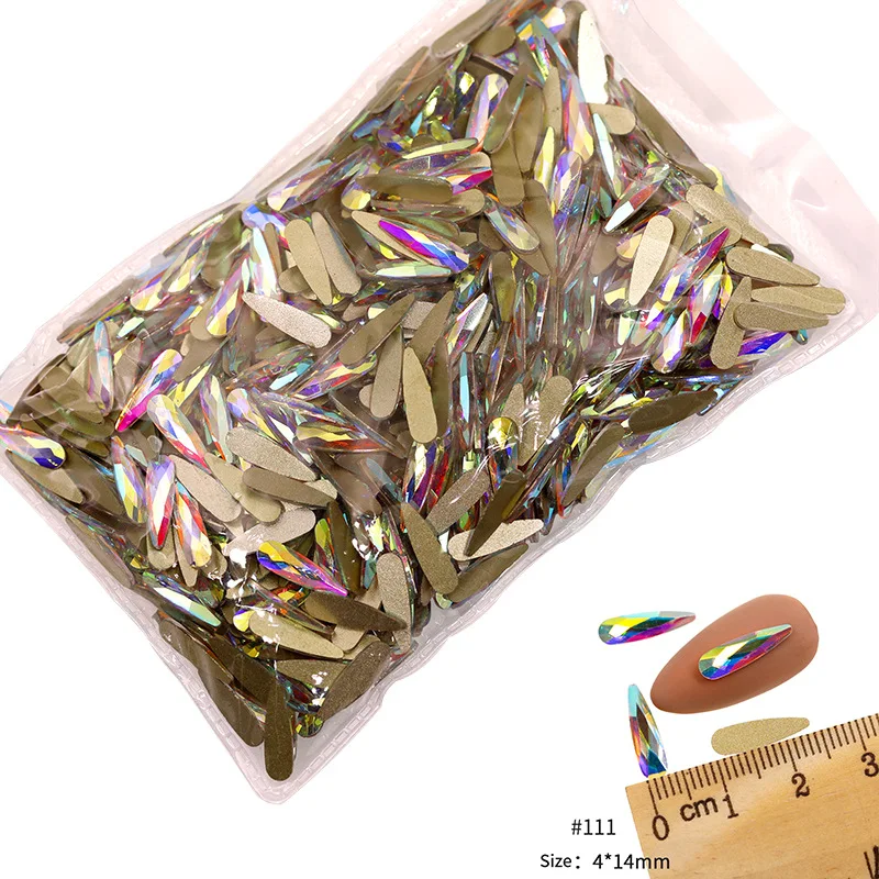 VDD 81-118 Großhandel 1440 Stück Glasrhinestones Kristall AB Flache Rückseite Glänzende Strass-Steine für DIY-Handwerk Nagelkunst-Zubehör – Detail 37