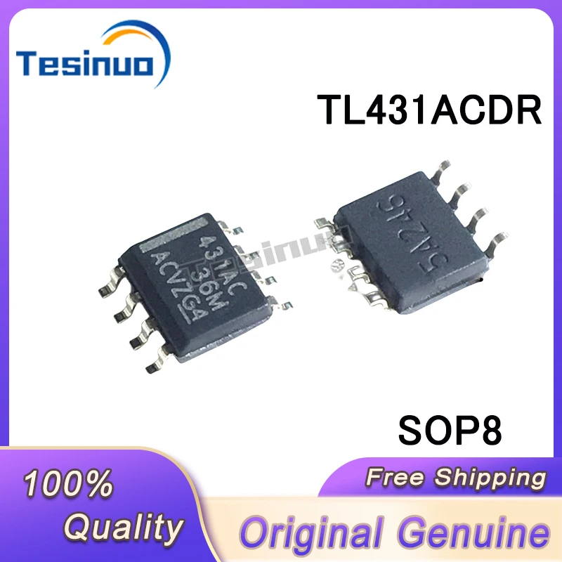 10/PCS New Original  TL431ACDR TL431AC TL431 431AC SOP8 chip In Stock