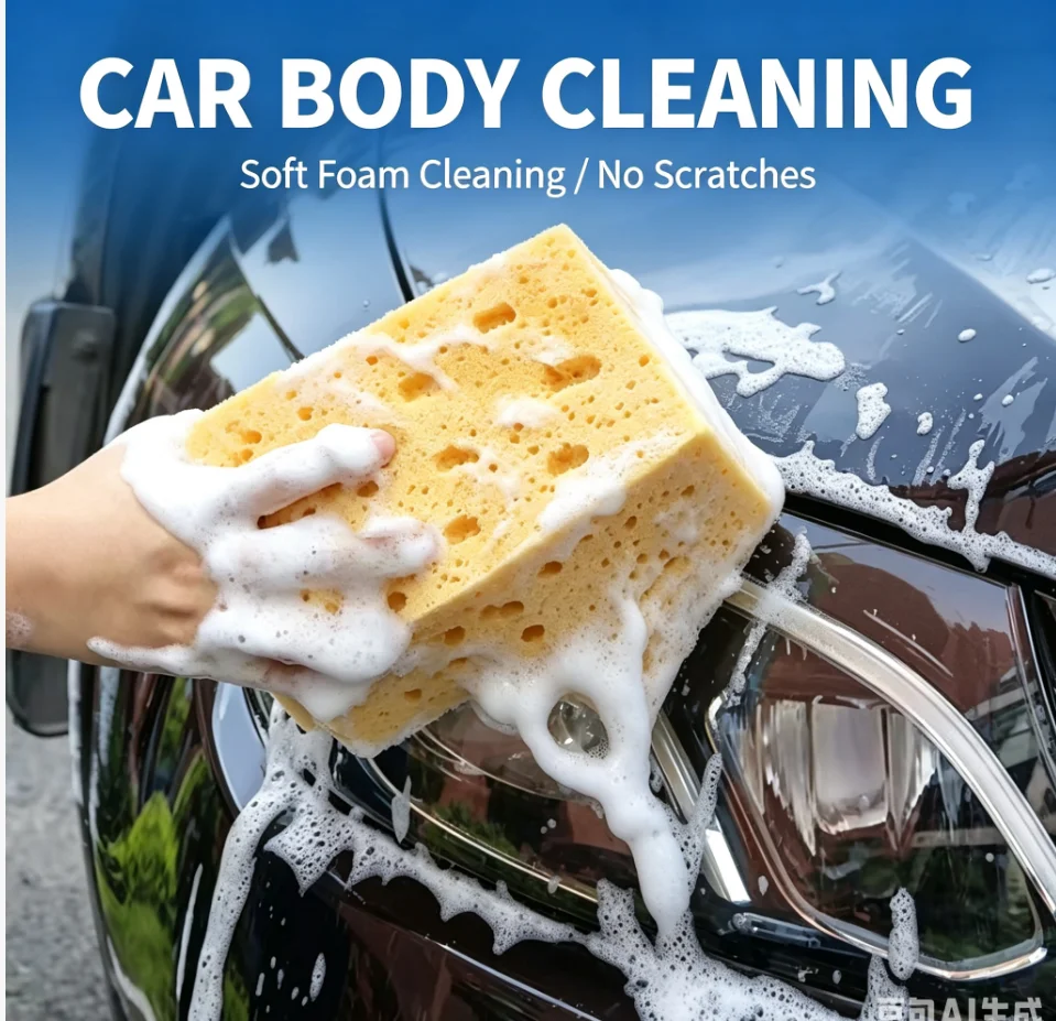 21*11*9 CM car wash sponge blocks, car and motorcycle cleaning supplies, honeycomb sponge, car cleaning tools