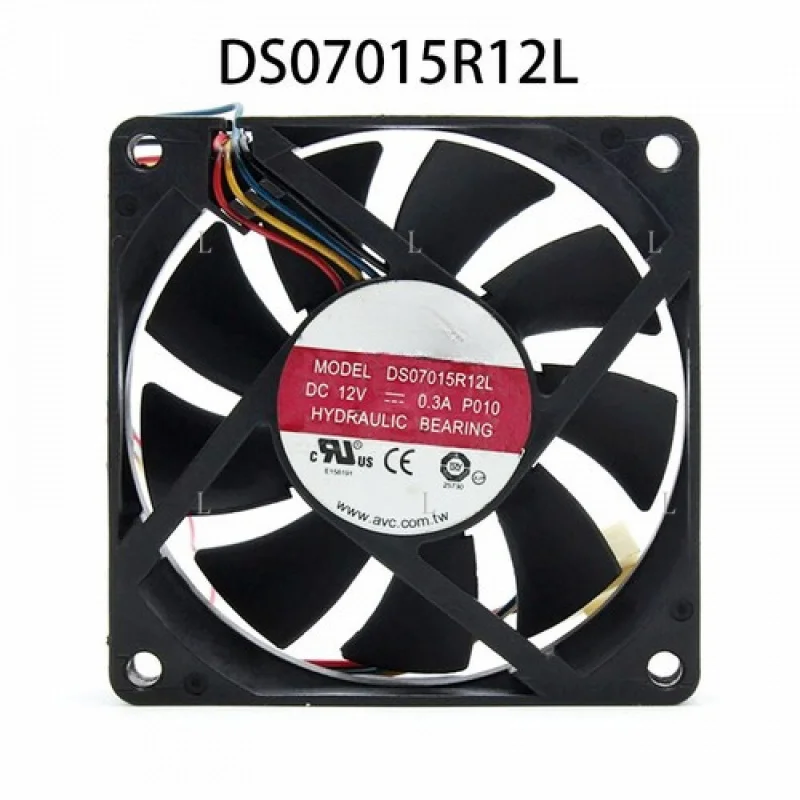Oryginalny wentylator AVC CPU / wentylator osiowy DS07015R12L 4-pin 12VDC 0.3A 70*70*15MM