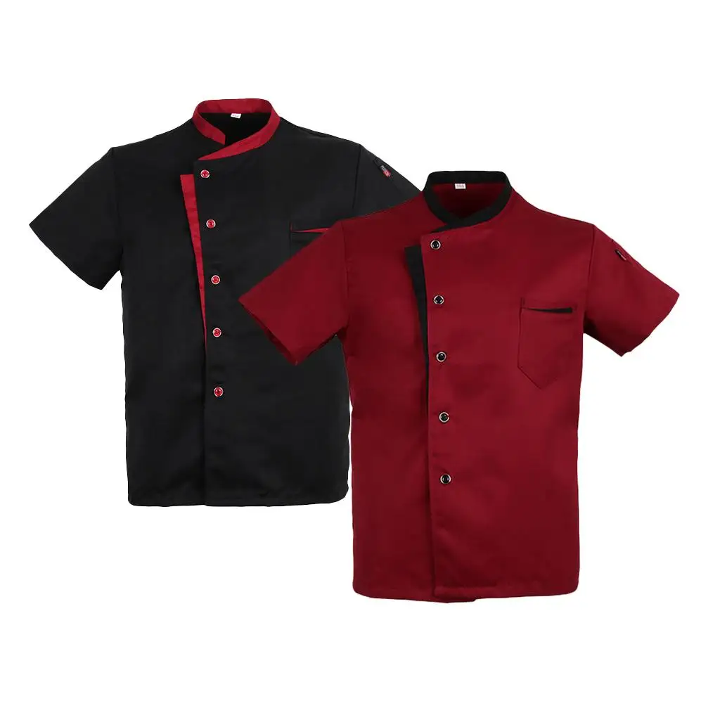 

Polyester Single-breasted Short Sleeves Shirt Bakery Uniform
