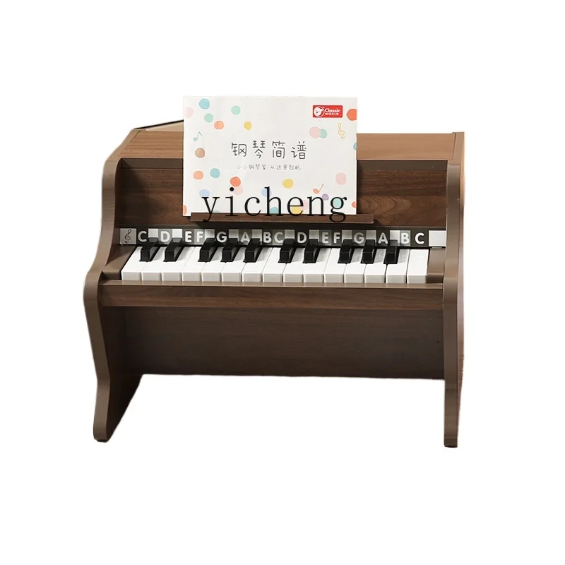 

Tqh Children Little Piano Pattern Wooden Baby Baby Can Play Mechanical Music Toys One-Year-Old Birthday Gift